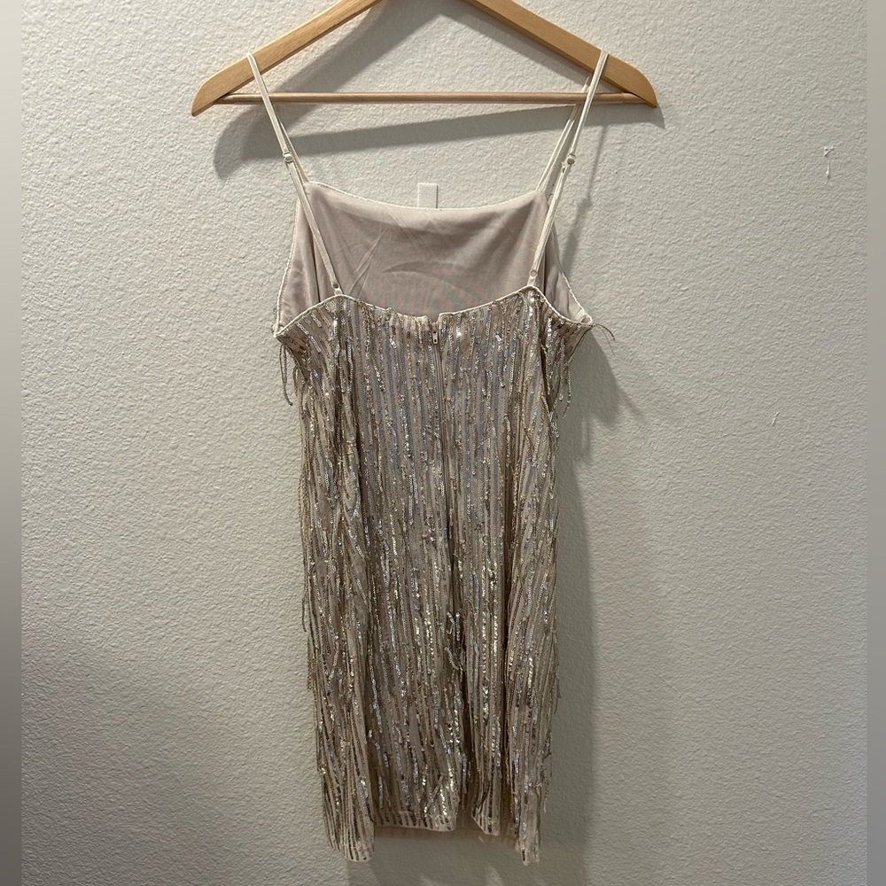 Trixxi Silver Sequin Dress - Gem